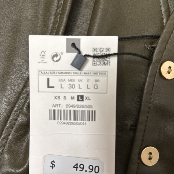 Zara Leather Jacket - Picture 4 of 5
